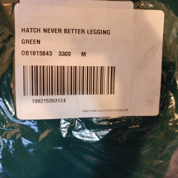 Free People x HATCH Never Better Maternity Leggings Sz MGarden Green Boho Yoga - Picture 15 of 15